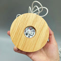 6-10cm Round Shaped Wooden Lamp Bases Good Quality Sphere Stand Round Wooden Lamp Base  for  Decoration Usage