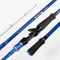 WRD09 Factory Direct Selling Fishing Rod M Straight Handle Two-section Carbon Boat Rod Lei Qiang Black Fishing Rod Fishing Gear
