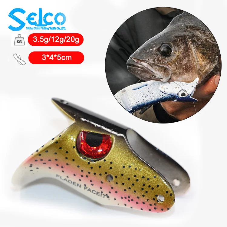 Stable 3.5G 12G 20G Livelier Action Spinning Trolling Fishing Live Trout Pike Fishing Lure Bait Holder