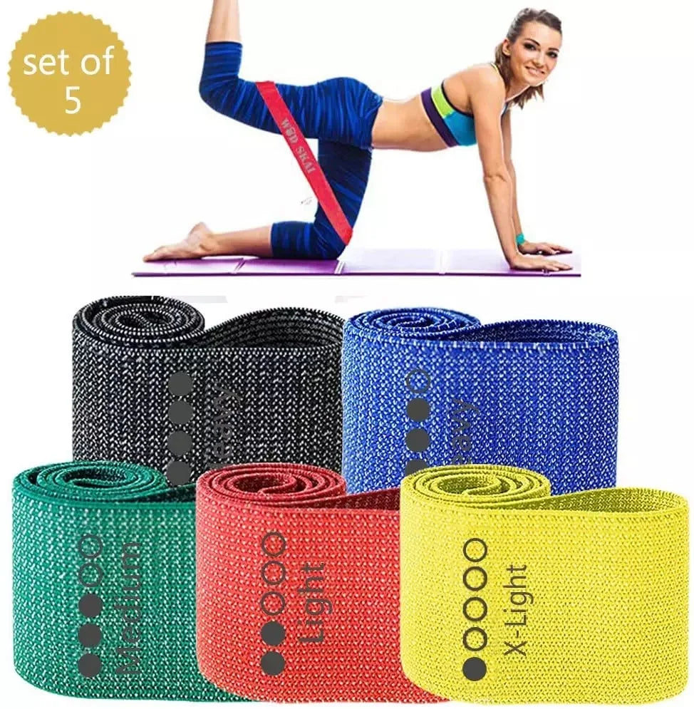 FDFIT Wholesale Hip Leg Resistance Bands  Mini Loop Non slip Thick Fabric Booty Band Sets