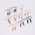 Black China Ear Hook Hanger Earrings Parts Finding Setting Bails Fitting Blank Material Earring Hooks for Jewelry Accessories