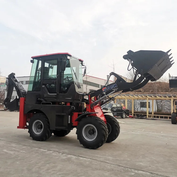 TOSH Compact Tractor With Loader and Backhoe Small Backhoe for Cheap Price