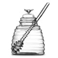 Daily Home Honey Jar with Mixing Stick High Borosilicate Glass Honey Bottle