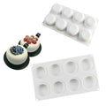 8 Even Flat Circular Mousse Cake Mold DIY Baking Mold Silicone Fondant Mold