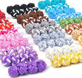 Handmade Double Ball Silk Knot Cufflinks