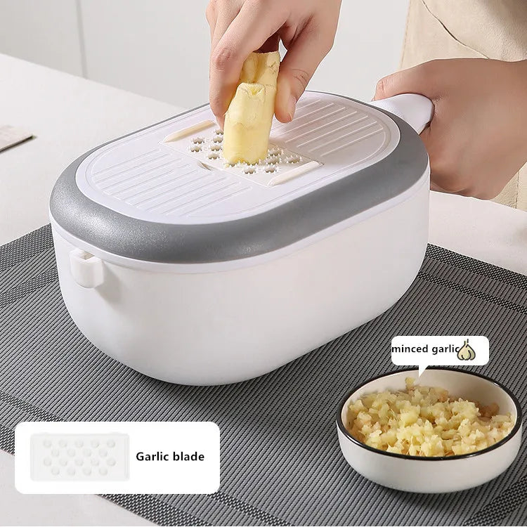 Kitchen Multifunctional Vegetable Cutter Potatoes and Radish Shredder Washing and Cutting One Shredder Home Slicer Wiper