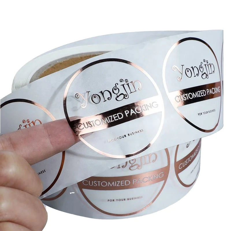 Brand Private Clear Labels Sticker for Cosmetic Perfume Bottles Products Clear Logo Sticker
