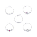 High-Grade Luxury S925 Silver Glam Rhodium Plated Four Leaf Clover Teardrop Moissanite Charm Link Chain Bracelet Fine Jewelry