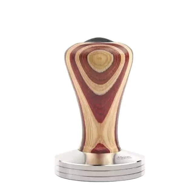New Arrival Colour 51 53 58 mm Coffee Espresso Force Tamper Coffee with Wood Handle
