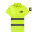 Reflective Safety Clothing Plain Color Contrast Security Safety Green Hi Vis Polo Shirts Short Sleeve Custom Your logo Print