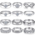 Fashion Jewelry 925 Silver Rhodium Plated Non Fade Zirconia Custom Couple Ring Manufacturer Wholesale