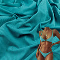 Wholesale 78% Nylon and 22% Spandex High Stretch Ribbed Knitting Fabric for Swimming and Sporting