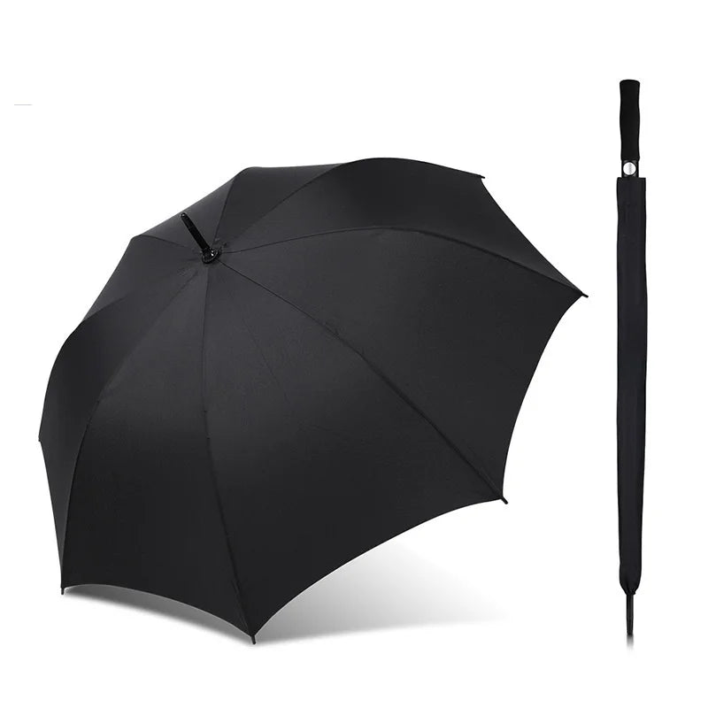 Classic Black Umbrella Black Color Umbrella Custom logo Prints Big Luxury Promotional Branded Custom Golf Umbrella