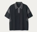 Casual Cotton Polo T-shirt Patchwork Printed Logo for Man Tee Oversized Men's Top Plain Color Unisex Couple Summer