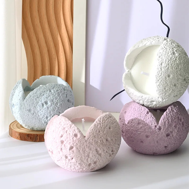 Aromatherapy Candle Cup Ceramic Container for DIY Holiday Gift for Home Decoration or Valentine's Day
