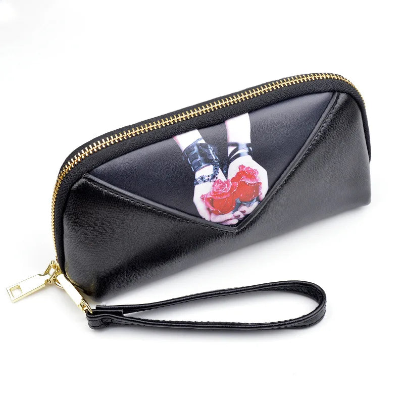 2025 PU Leather Zipper Long Wallet Ladies Mobile Phone Purses  for Women Large Capacity Pouch Selling