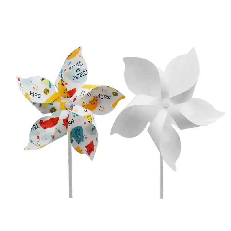 Custom Children Gifts Sublimation Blanks Plastic Wind Pinwheel for Garden Decoration Kid Gifts