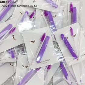 False Eyelash Extension Care Kit Eyelash Tool Set With Extensions Eyelash Care Set Gift Bag for Women