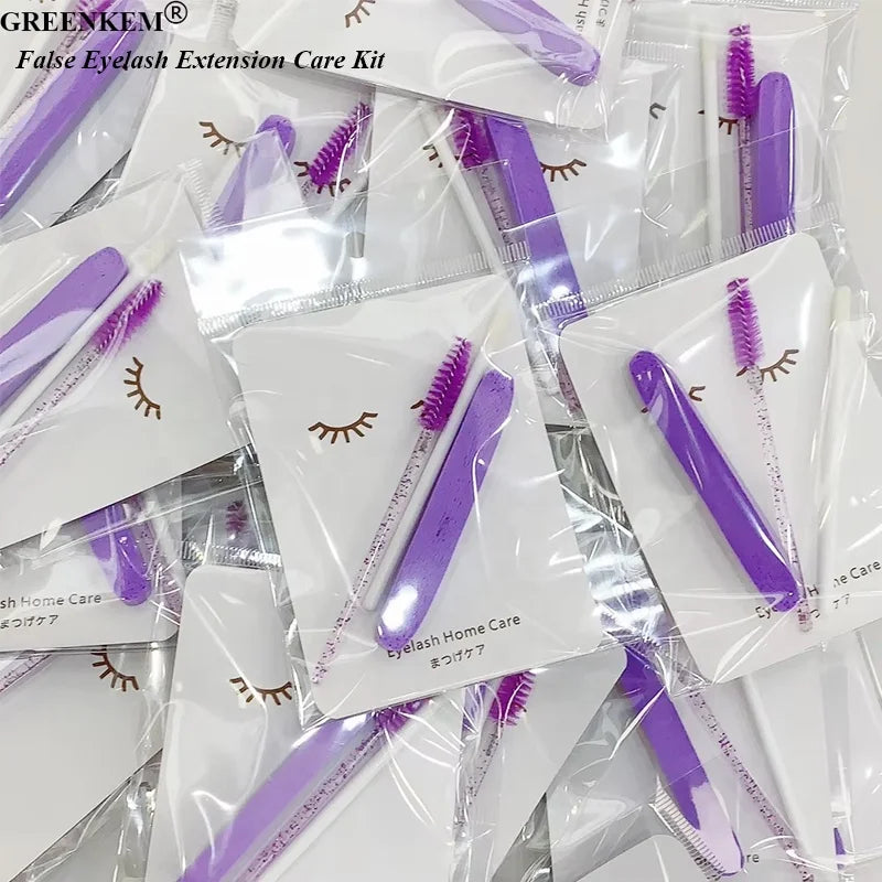 False Eyelash Extension Care Kit Eyelash Tool Set With Extensions Eyelash Care Set Gift Bag for Women