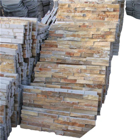 Natural Quartzite Cultural Stone Wall Cladding Outdoor Application Antacid Erosion Resistance Slate Inspiration