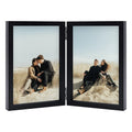 Double Sided Picture Frame Desktop Fold Photo Frame With Hinges 4x6 Picture Frame