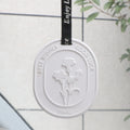 Hot Sell Hanging Car Wardrobe Air Freshener Scented Ceramic Aroma Plaster Porcelain Flower Home Fragrance Essential Oil Diffuser