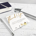 Custom Printing Text Design Paper Thank You Cards with Gold Foil logo Luxury Wedding Invitation Paper Greeting Cards