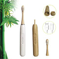 Eco-Friendly Electric Toothbrush Bamboo Brush Head Rechargeable IPX7 Waterproof Soft Bristles Bamboo Electric Toothbrushes