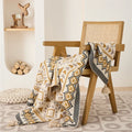 Wholesale American Style Super Soft 100% Acrylic Bohemia Knitted Throw Blanket for Home Decoration TL