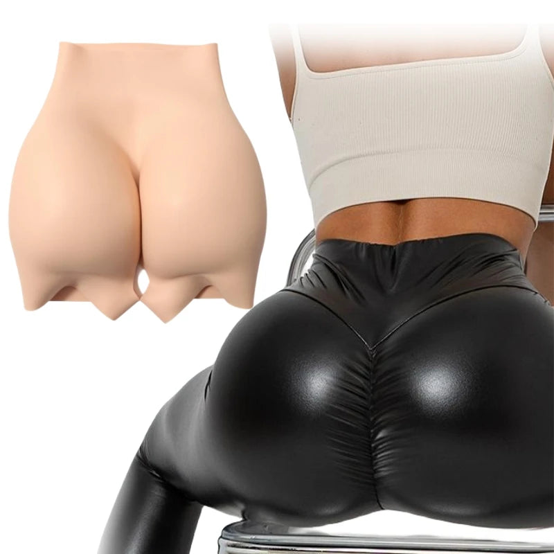 Woman Fake Buttock and Hips Sexy Underwear Silicone Buttock Pants High Quality Silicone Female Bum Open Crotch Panties Fake Butt