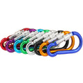 Factory Wholesale Large Size Colorful Aluminum S Hook Aluminum Lock Carabiner Hook S Shape Carabiner for Keychain