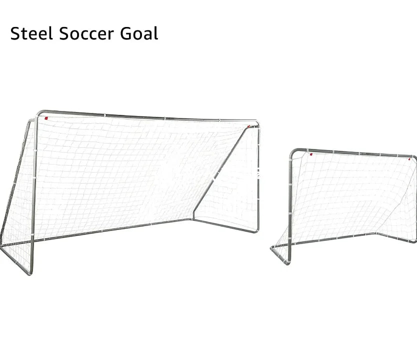 Wholesale Factory Supply Football goal Gate 12*6' Professional Match Durable Full Size Junior Steel Rebound Football Soccer Goal