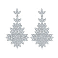 Customized Moissanite Diamond Hip Hop Earrings 925 Sterling Silver Moissanite Diamond Earrings