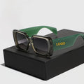 Fashion Big Frame Oversized Square Women Jelly Color Sunglasses Retro Wide Legs Men Gradient Shades Sun Glasses
