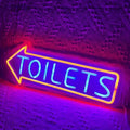 Dropshipping Decoracion Lettering Light Logo Neon Sign Custom Wedding Neon Sign For Toilets Arrow Neon Sign Party Home