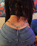 Stainless Steel Zodiacs Rhinestone Letter Pendant Waist Chain G-string One Combination Thong Chain