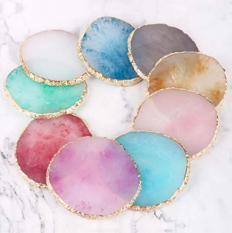 Nail Art Coaster Accessories Painting Mixed Color Palette Coaster Makeup Plate Nail Polish Color Mixing Resin Nail Art Palette