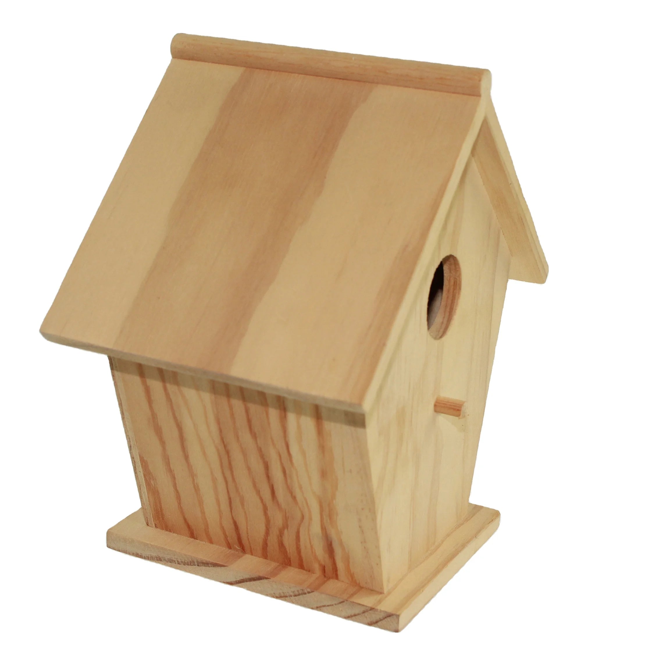Hot SOutdoors Windproof Custom Unfinished Wood Birdhouse Wooden Bird House