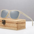 CROESUS Model 7002 New Square Recyclable Full Biodegradable Wheat Straw Frames UV400 Polarized Lens Sunglasses