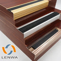LENWA Hot Sale Aluminium Rounded Stair Nosing with Rubber for Stair Edge Protection