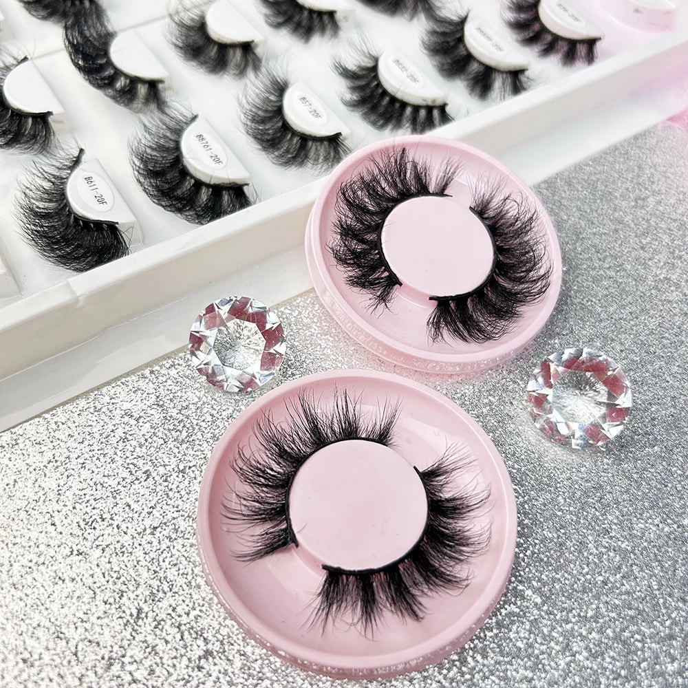 Vegan Mink Eyelashes Vendor Wholesale Private Label Dramatic Natural Faux Mink Thick Long Fluffy Wispy Vegan Faux Lashes