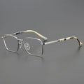CHARMLIBRARY CH8213 Custom Logo Square Retro Unisex Reading Prescription Light Glasses Frame Luxury Brand Myopia Eyeglass Frames