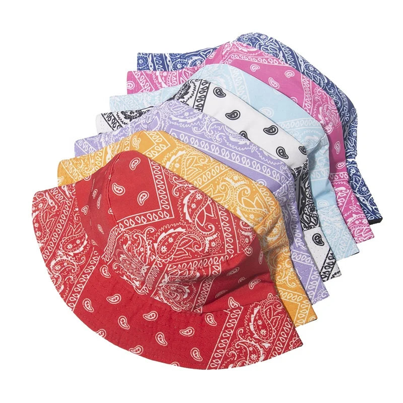 Wholesale Custom Printing Luxury Hat Designer Bucket Cap Famous Brands Bandana Bucket Hat Bucks Cap