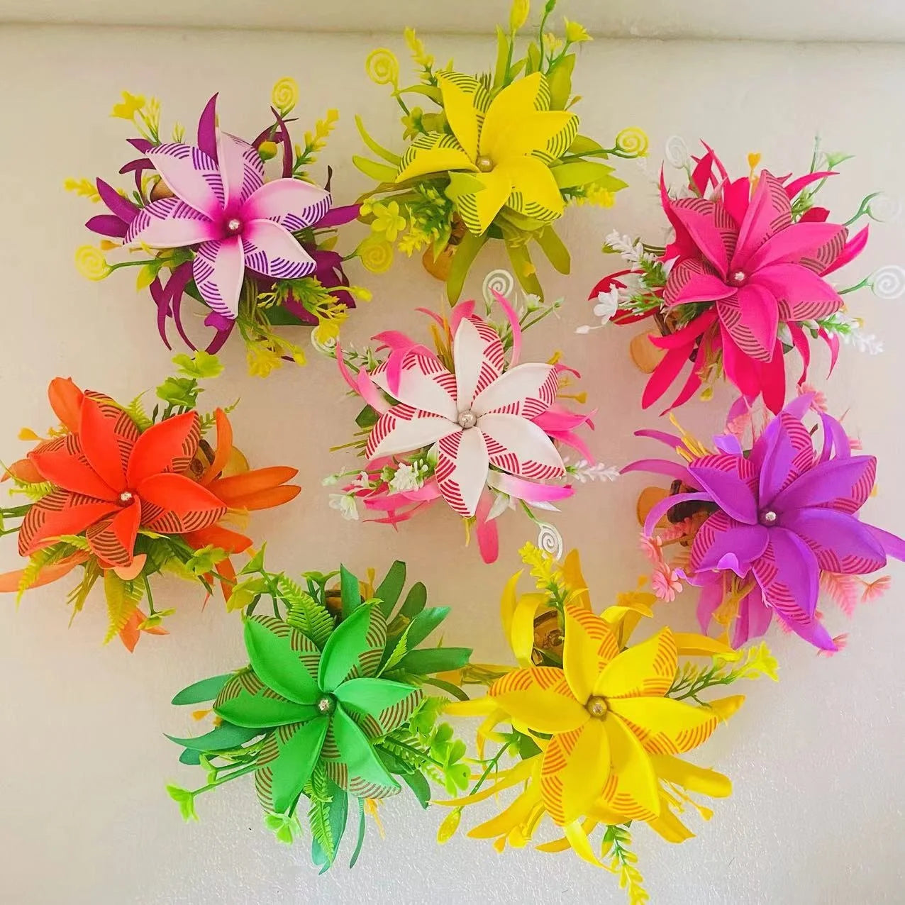 New Aloha Hawaiian Hibiscus Foam Floral Hair Clip Artificial Island Eva Tiara Frangipani  Hibiscus Spider Lily Haku Dance Party