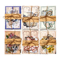80sheets/pack Material Package Dream Waltz Series Retro English Flower Notebook Note Decorative Base Paper 4Models