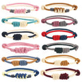New Trendy Double Colors Adjustable Woven Friendship Bracelets Handmade Braided Milan Rope Bracelet for Couple