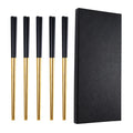 Metal Chopsticks 23cm Stainless Steel 304 Chopsticks 5 Pairs in Different Colors