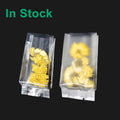 Matte Frosted Clear Transparent Heat Seal Side Gusseted Poly Plastic Food Packaging Bag MegaBDM
