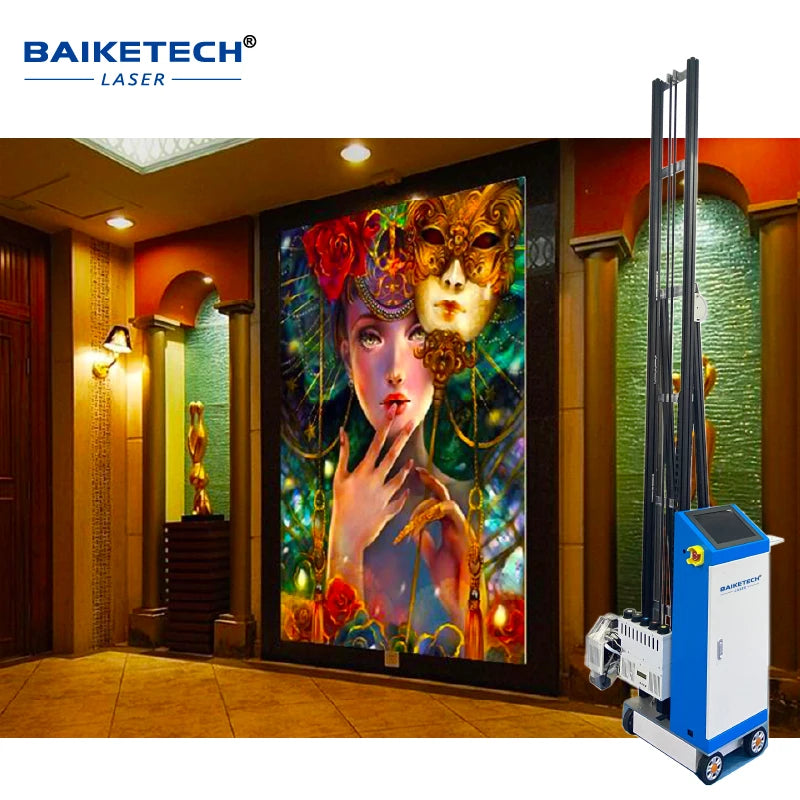 3D UV Vertical Digital Metal Wood Glass Inkjet Direct Wall Drawing Spray Painting Machines