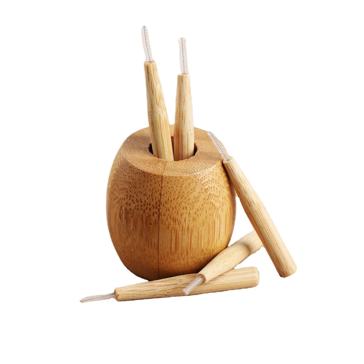Factory Price Bamboo I-Shape Dental Oral Interdental Brush Biodegradable Feature Clean Oral Care